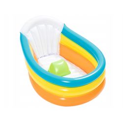 Baignoire Gonflable pour Bébé Bestway Squeaky Clean 76x48x33 cm avec Thermomètre et Bâton Central