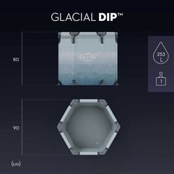 Baignoire de récupération pour bain de glace Bestway Lazy-Z Spa Glacial Dip Ø90 x 80 cm pour 1 personne