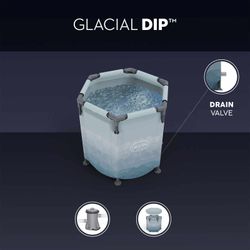 Baignoire de récupération pour bain de glace Bestway Lazy-Z Spa Glacial Dip Ø90 x 80 cm pour 1 personne
