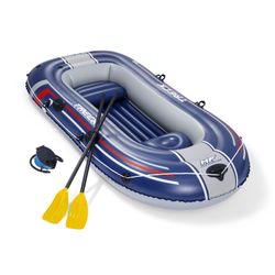 Bateau gonflable Bestway Hydro-Force Treck X2 pour 3 personnes avec pompe et rames