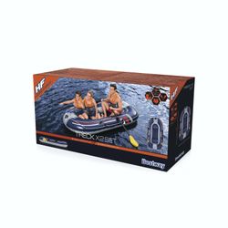 Barco inflável Bestway Hydro-Force Treck X2 para 3 pessoas com bomba e remos