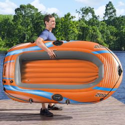 Aufblasbares Boot Bestway Kondor Elite 2000 für 2 Personen mit aufblasbarem Boden