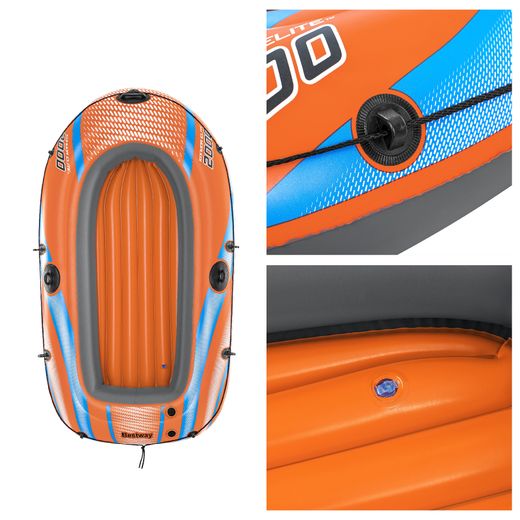 Aufblasbares Boot Bestway Kondor Elite 2000 für 2 Personen mit aufblasbarem Boden