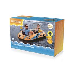 Barco inflável Bestway Kondor Elite Raft 2000 para 2 pessoas com remos e bomba