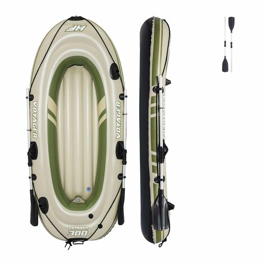 Aufblasbares Boot Bestway Voyager 300 für 2 Personen mit 2 Rudern