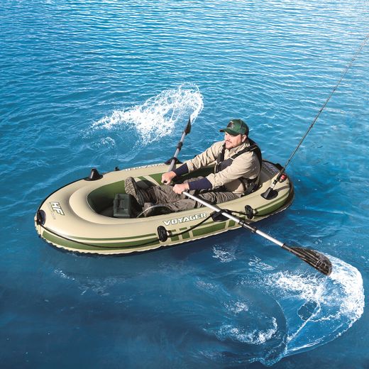 Aufblasbares Boot Bestway Voyager 300 für 2 Personen mit 2 Rudern