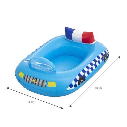 Bateau gonflable voiture de police Bestway 88x66x32 cm avec son de sirène