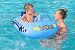 Bateau gonflable voiture de police Bestway 88x66x32 cm avec son de sirène