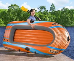 Barco inflável para 3 pessoas Bestway Kondor Elite Raft 3000 246x122x45 cm com câmara dupla