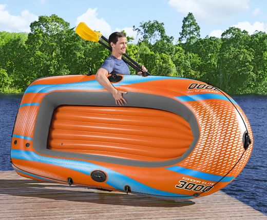 Barco inflável para 3 pessoas Bestway Kondor Elite Raft 3000 246x122x45 cm com câmara dupla