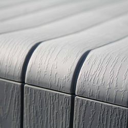Baúl de Almacenaje Gardiun Top 117x45,5x57,5 cm 270L en Resina, Montaje en Clic, Cierre Seguro, Color Gris – Organización Práctica y Resistente