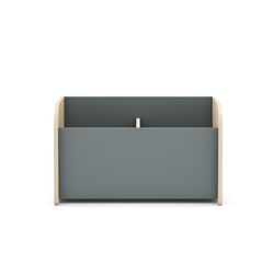 Baule per giocattoli, 70 x 35 x 42 cm, in legno di pino bianco e naturale | Collezione Esteban