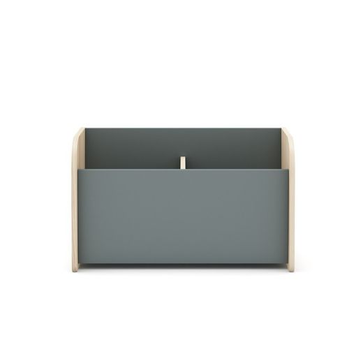 Baule per giocattoli, 70 x 35 x 42 cm, in legno di pino bianco e naturale | Collezione Esteban
