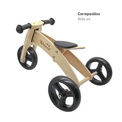 Bicicletta senza pedali Montessori, 63 x 40 x 36 cm, in legno e poliuretano naturale | Collezione Fast Wheels
