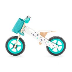 Bicicletta senza pedali Montessori, 83 x 36 x 55 cm, in legno turchese | Collezione Street Circuit