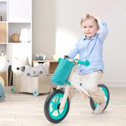 Bicicletta senza pedali Montessori, 83 x 36 x 55 cm, in legno turchese | Collezione Street Circuit