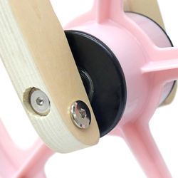Bicicletta senza pedali Montessori in legno rosa, 85 x 37 x 52 cm | Collezione Little Pilot