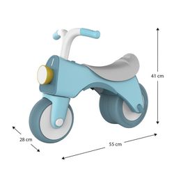 Bicicletta senza pedali, 55 x 28 x 41 cm, in polietilene blu | Collezione Balance Bike
