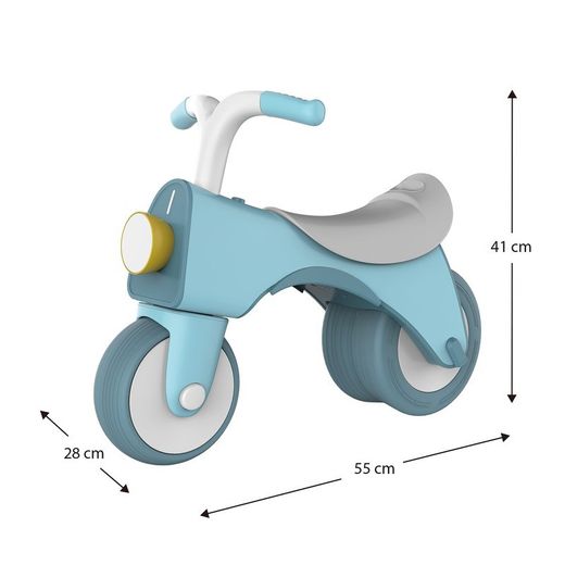 Bicicletta senza pedali, 55 x 28 x 41 cm, in polietilene blu | Collezione Balance Bike