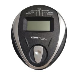 Bicicleta estática magnética con pulsómetro en manilla y pantalla LCD, 77 x 46 x 120 cm, de acero en negro | Colección Serie 500