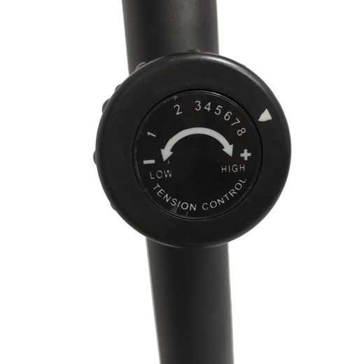 Bicicleta estática magnética con pulsómetro en manilla y pantalla LCD, 77 x 46 x 120 cm, de acero en negro | Colección Serie 500