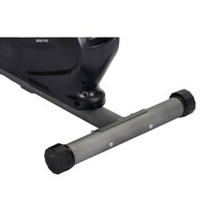 Bicicletta statica con pulsometro sul manubrio e display, 98 x 51 x 132 cm, in acciaio grigio e nero | Collezione Serie 900