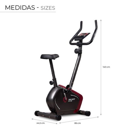 Stationärfahrrad mit 5 kg Schwungrad, 7 Funktionen und LCD-Anzeige | Kollektion Siluet B0003S