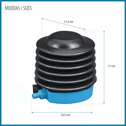 Pompa a Pedale Bestway Air Step con 3 Adattatori e Tubo Flessibile 80 cm