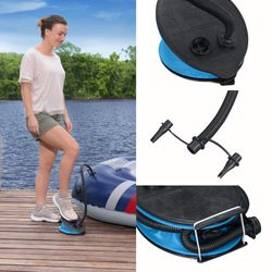 Pompa a Pedale Bestway Air Step con 3 Adattatori e Tubo Flessibile 80 cm