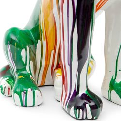 Boston terrier, 52 x 33 x 72 cm, de poliresina multicolor