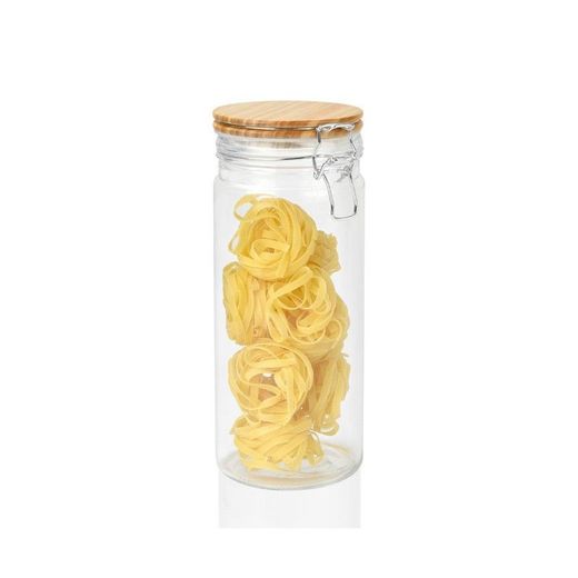 Vaso da cucina, 10 x 10 x 25 cm, in vetro trasparente | Collezione Clip