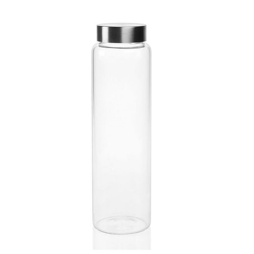 Bottiglia da 1 l., 7,5 x 7,5 x 26,5 cm, in vetro trasparente | Collezione Clear