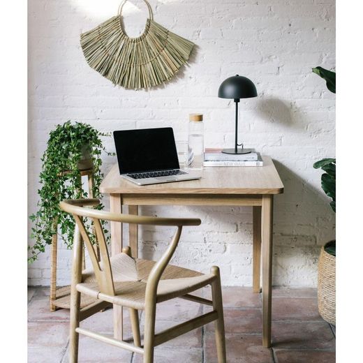 Bottiglia da 1 litro con tappo in bambù, 8 x 8 x 26,5 cm, in vetro trasparente | Collezione Bamboo