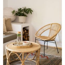 Bottiglia da 1 litro con tappo in bambù, 8 x 8 x 26,5 cm, in vetro trasparente | Collezione Bamboo