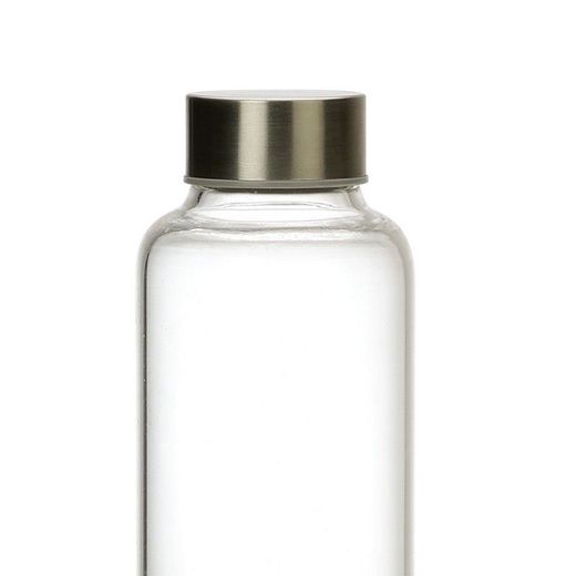 Bottiglia da 500 ml, 6,5 x 6,5 x 23 cm, in vetro trasparente | Collezione Clear