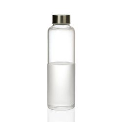 Bottiglia da 500 ml, 6,5 x 6,5 x 23 cm, in vetro trasparente | Collezione Clear