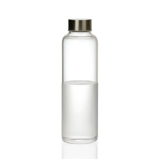 Bottiglia da 500 ml, 6,5 x 6,5 x 23 cm, in vetro trasparente | Collezione Clear