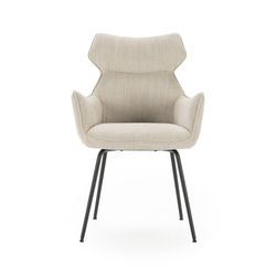 Poltrona, 60 x 65 x 90 cm, in tessuto beige | Collezione Dara