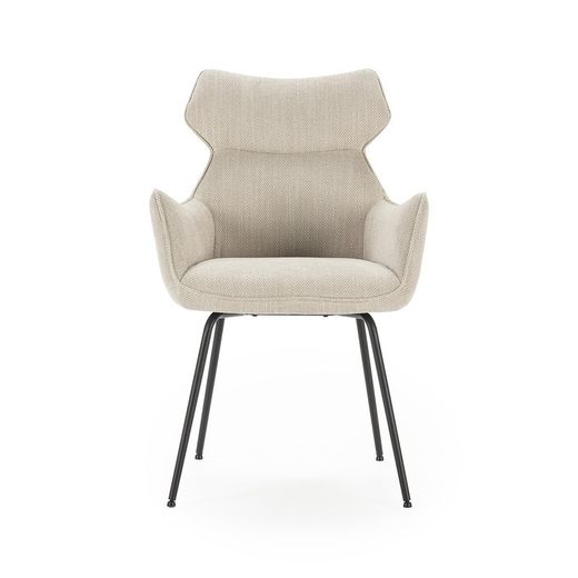 Poltrona, 60 x 65 x 90 cm, in tessuto beige | Collezione Dara