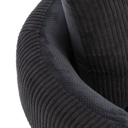 Poltrona, 70 x 61 x 72,5 cm, in tessuto nero | Collezione Aruni