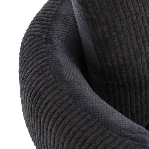 Poltrona, 70 x 61 x 72,5 cm, in tessuto nero | Collezione Aruni