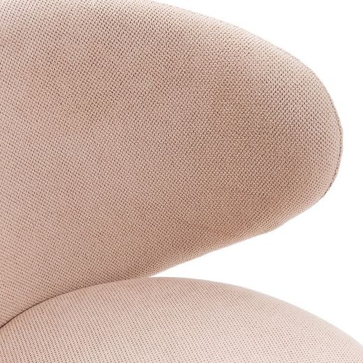 Poltrona, 76 x 73 x 77 cm, in tessuto rosa | Collezione Rush