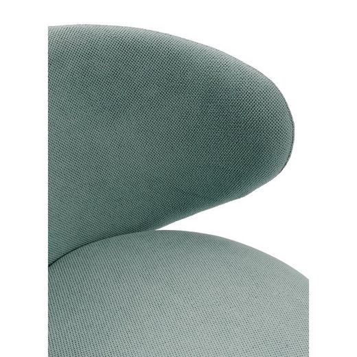 Poltrona, 76 x 73 x 77 cm, in tessuto verde | Collezione Rush
