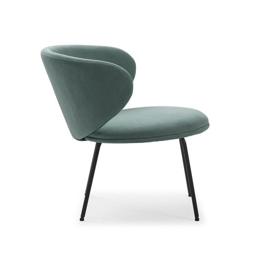 Poltrona, 76 x 73 x 77 cm, in tessuto verde | Collezione Rush