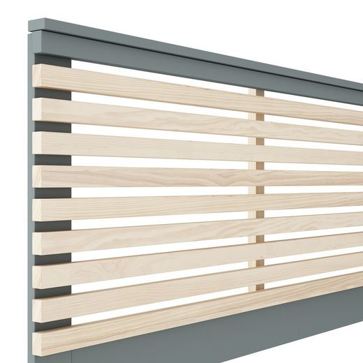 Testiera, 163 x 5 x 100 cm, in legno di pino verde e naturale | Collezione Estefania