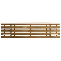 Testiera, 240 x 234 x 61,9 cm, in legno di pino naturale e bianco | Collezione Nidra