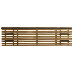 Cabecero, 240 x 234 x 61,9 cm, de madera de pino en natural y negro  | Colección Nidra