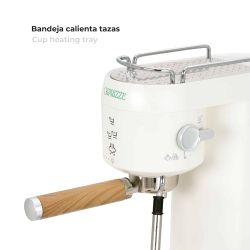 Cafetera Express Kai 1400W 20 Bares con Vaporizador y Espumador USB