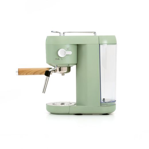 Cafetera Express Kai 1400W 20 Bares con Vaporizador y Espumador USB, Verde Mate
