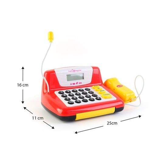 Cassettiera giocattolo, 25 x 11 x 16 cm, in polietilene rosso | Collezione Cash Register